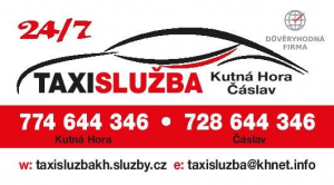 Taxislužba - taxi Kutná Hora, Čáslav