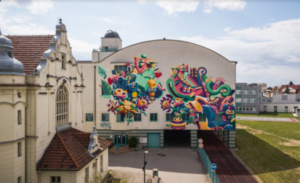 Street art festival Město = Galerie přijždí do města Čáslav