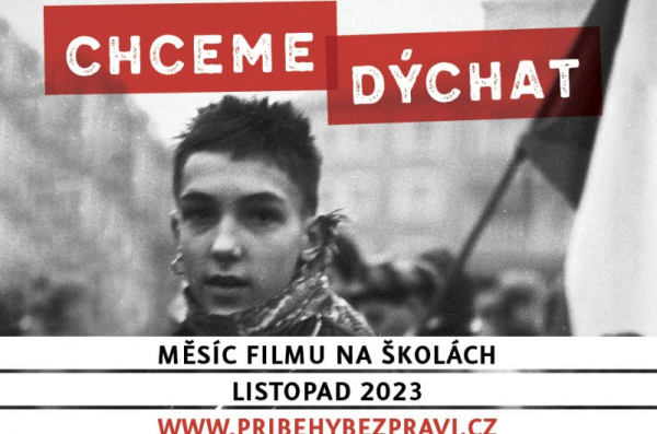 Tisíce školáků zhlédnou v listopadu nový film Karla Strachoty 1989: Chceme dýchat
